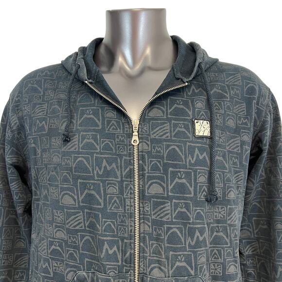 Juan Valdez Cafe Men's Women's Hoodie Zip Up Gray Black Size M - Picture 2 of 8